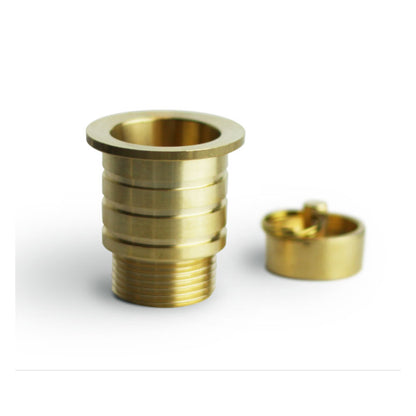 Piletta in ottone dorato con tappo in ottone 3/4" by CeramicStore | Lo specialista del tuo bagno