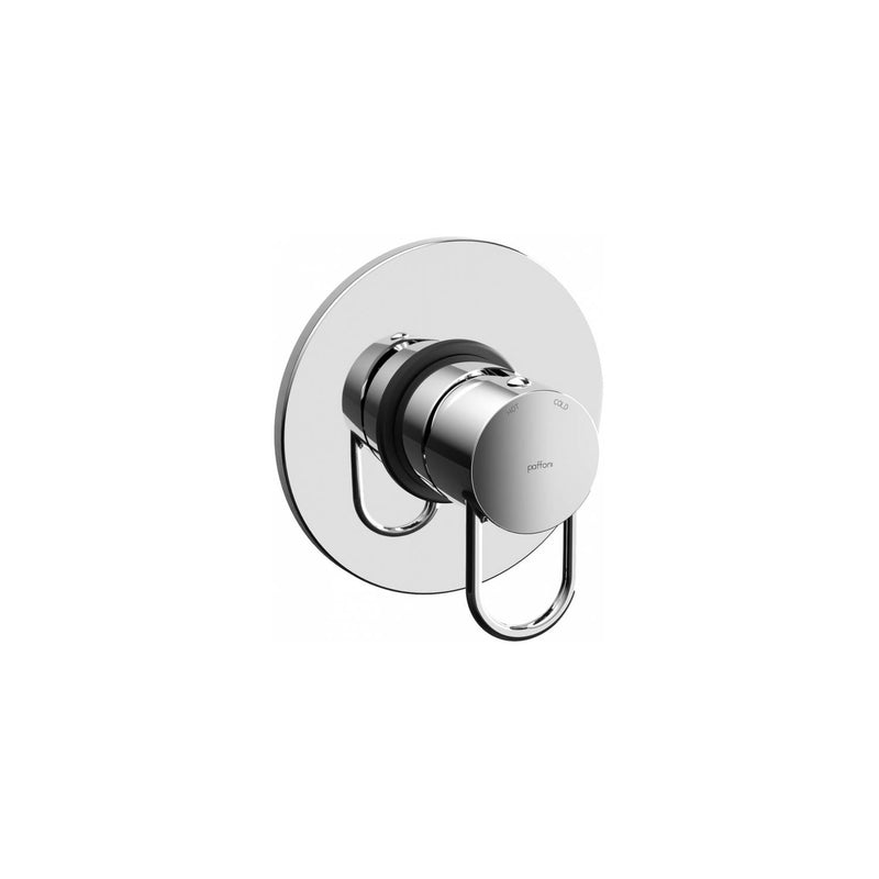 Set soffione doccia tondo Master e braccio doccia quadrato con miscelatore Joker cromo Paffoni by CeramicStore | Lo specialista del tuo bagno