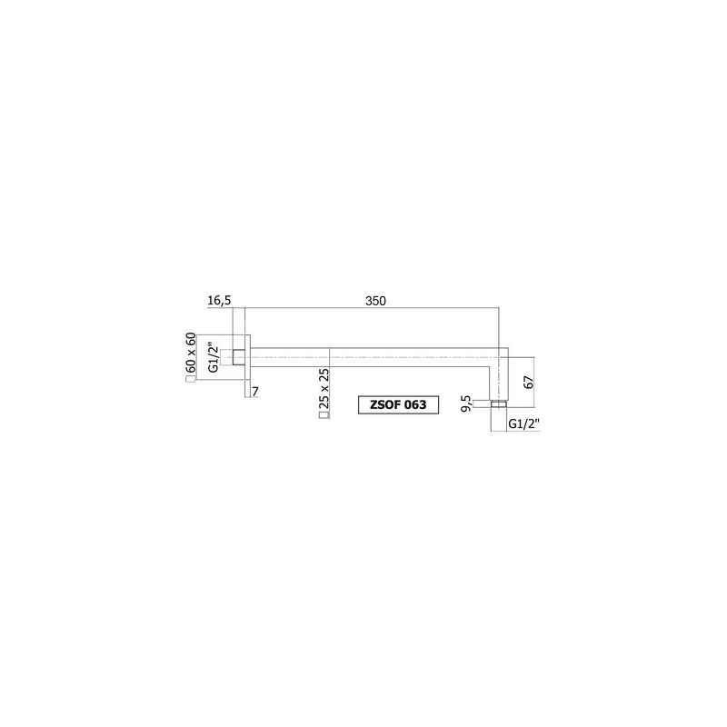 Set doccia con soffione e braccio e kit doccia quadrato duplex con miscelatore termostatico con poastra rettangolare Cromo Paffoni by CeramicStore | Lo specialista del tuo bagno
