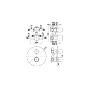 Set Soffione doccia tondo e braccio doccia lusso con miscelatore termostatico e set duplex doccia nero opaco Paffoni by CeramicStore | Lo specialista del tuo bagno