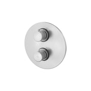 Set soffione doccia con braccio tondo e miscelatore termostatico con set duplex doccia Satinato Paffoni by CeramicStore | Lo specialista del tuo bagno