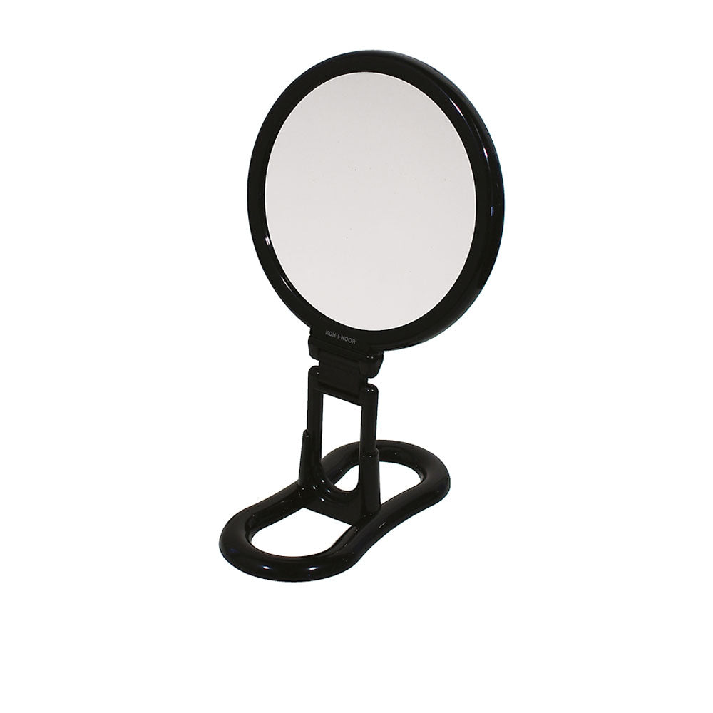 Specchio ingranditore con manico multi-snodo e supporto - linea 'Toeletta' bifacciale cm à¸ 18 - Ingrandimento X6 - Nero by CeramicStore | Lo specialista del tuo bagno