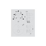 Miscelatore termostatico incasso doccia 3 uscite serie Light modello LIQ019HGSP miele oro spazzolato Paffoni by CeramicStore | Lo specialista del tuo bagno