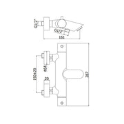Miscelatore vasca Termostatico serie Light modello LIQ022NO Nero Opaco Paffoni by CeramicStore | Lo specialista del tuo bagno