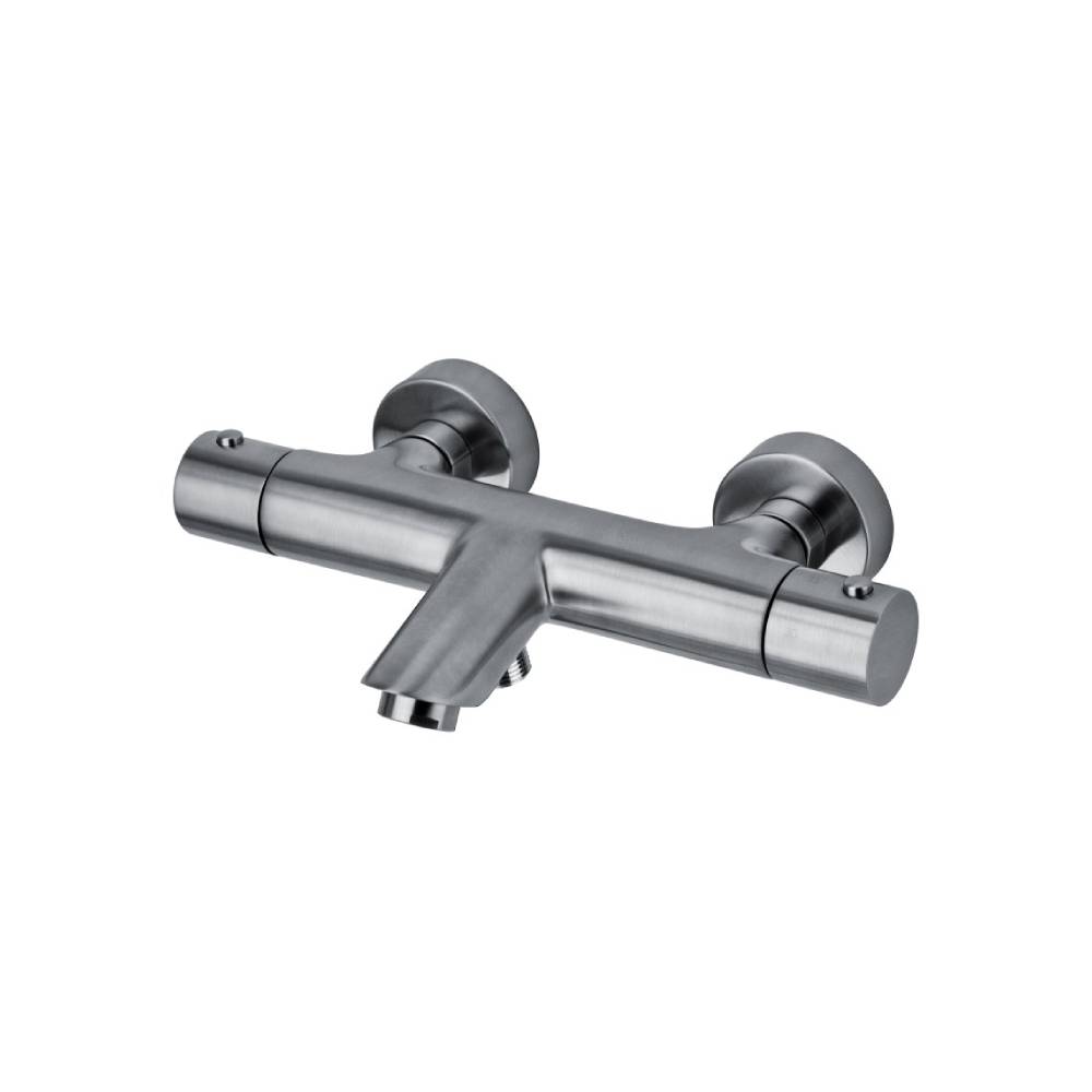 Miscelatore vasca Termostatico serie Light modello LIQ022ST Steel looking Paffoni by CeramicStore | Lo specialista del tuo bagno