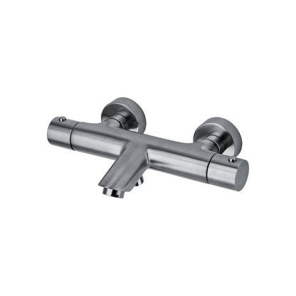 Miscelatore vasca Termostatico serie Light modello LIQ022ST Steel looking Paffoni by CeramicStore | Lo specialista del tuo bagno