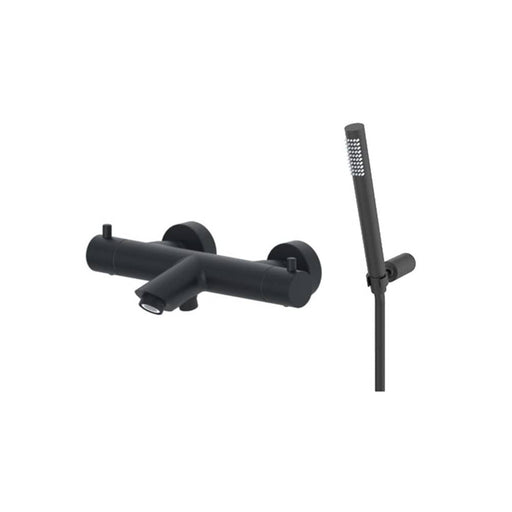 Miscelatore termostatico vasca con doccetta serie Light modello LIQ023NO nero opaco Paffoni by CeramicStore | Lo specialista del tuo bagno