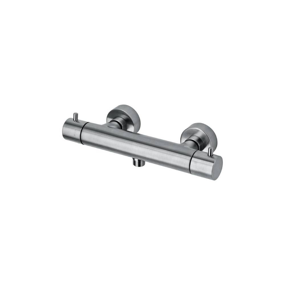Miscelatore termostatico doccia esterno serie Light modello LIQ168EST steel looking Paffoni by CeramicStore | Lo specialista del tuo bagno