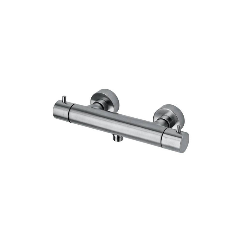 Miscelatore termostatico doccia esterno serie Light modello LIQ168EST steel looking Paffoni by CeramicStore | Lo specialista del tuo bagno