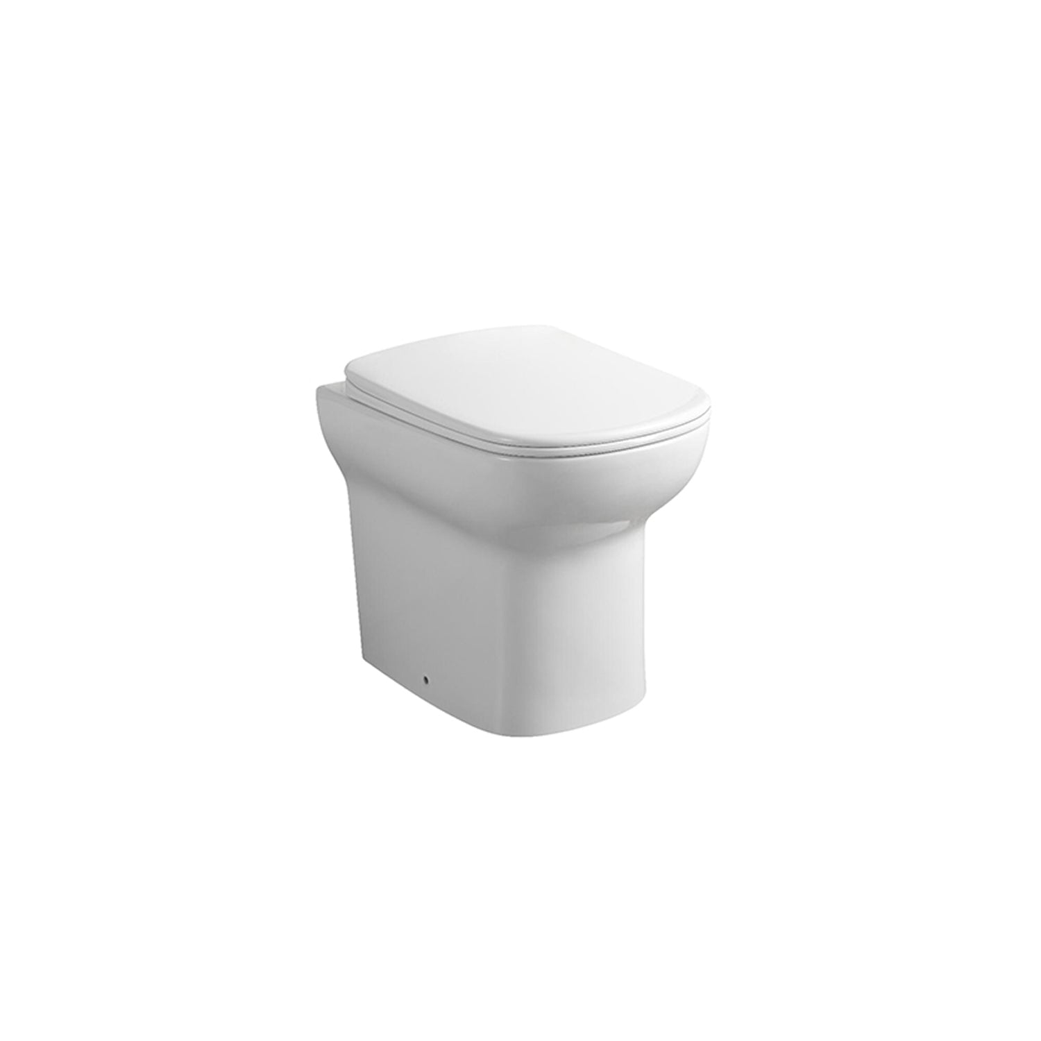Wc filomuro modello Amber con sedile Softclose 54.5x37x44 cm - Bianco lucido