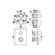 Miscelatore doccia termostatico ad incasso serie Light modello LIQ519ST/M steel looking Paffoni by CeramicStore | Lo specialista del tuo bagno
