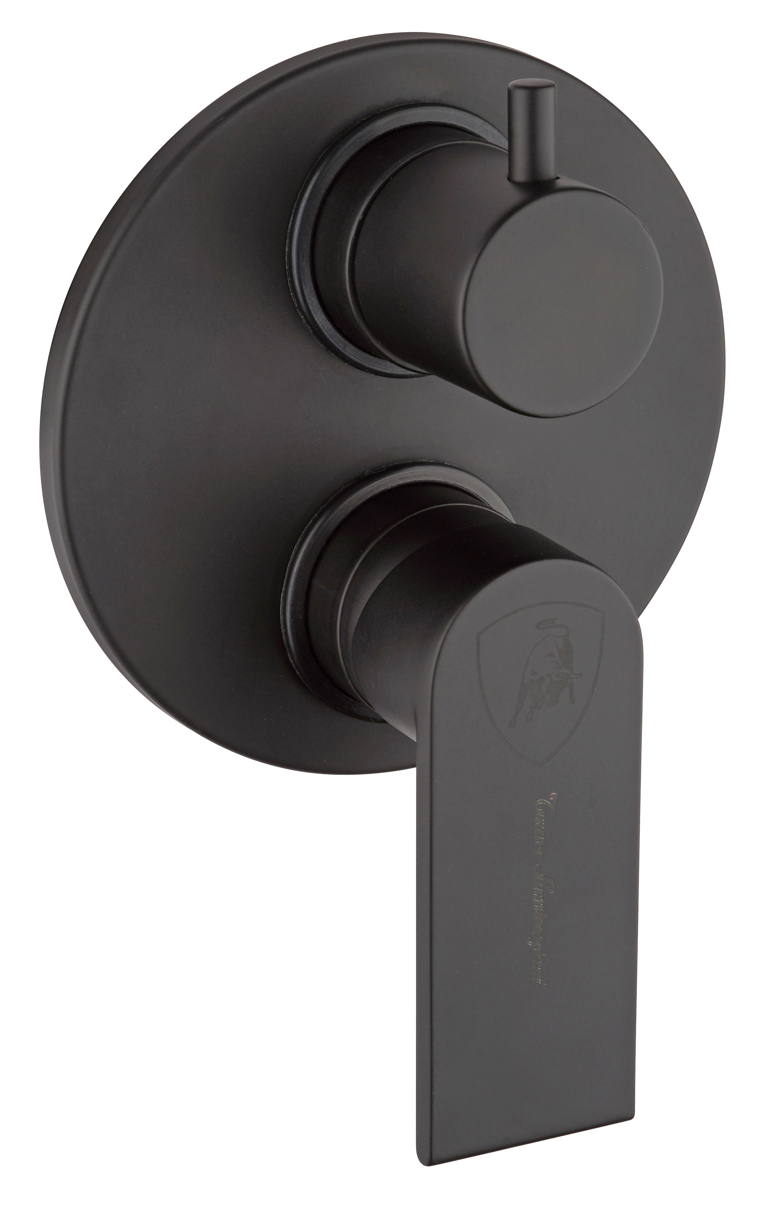 Miscelatore incasso doccia con deviatore in finitura Nero opaco Tonino Lamborghini collezione Laguna by CeramicStore | Lo specialista del tuo bagno