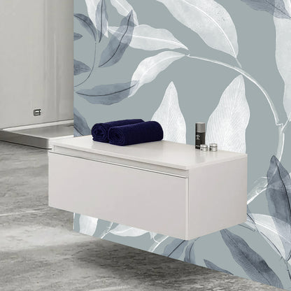 Cassettone Sospeso 80 cm in MDF bianco opaco con chiusura Soft-Close Linea Destiny by CeramicStore | Lo specialista del tuo bagno