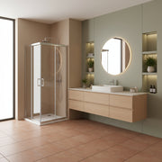 Box doccia Iconic cm 70x90 con apertura scorrevole angolare in Vetro anticalcare Smart Clean by CeramicStore | Lo specialista del tuo bagno