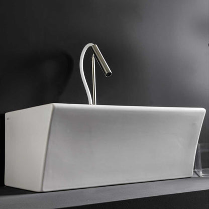 Lavabo in ceramica con foro rubinetteria per installazione sospesa 50x35 utile per bagni piccoli Xilon Block by CeramicStore | Lo specialista del tuo bagno