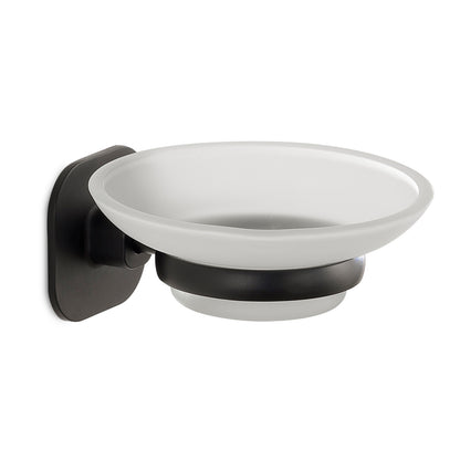 Portasapone in acciaio inox e cromall Teide di Gedy - Nero Matt by CeramicStore | Lo specialista del tuo bagno
