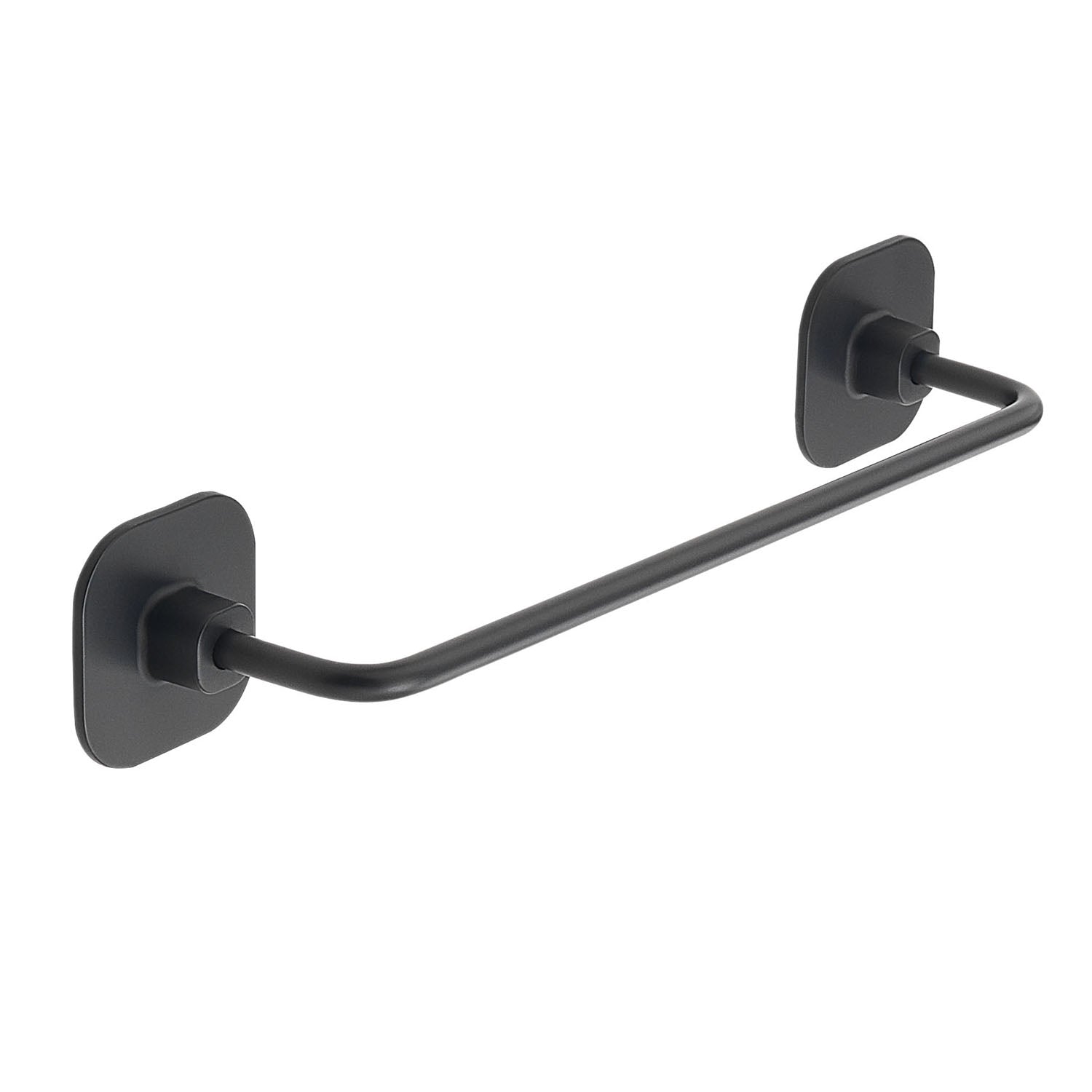Porta asciugamani 30 cm in acciaio inox e cromall Teide di Gedy - Nero Matt by CeramicStore | Lo specialista del tuo bagno
