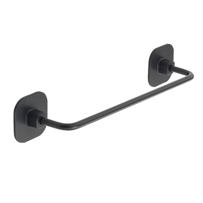 Porta asciugamani 30 cm in acciaio inox e cromall Teide di Gedy - Nero Matt by CeramicStore | Lo specialista del tuo bagno