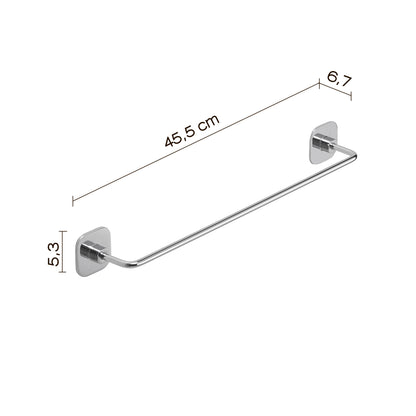 Porta asciugamani 45 cm in acciaio inox e cromall Teide di Gedy - Cromato by CeramicStore | Lo specialista del tuo bagno