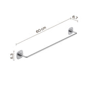 Porta asciugamani 60 cm in acciaio inox e cromall Teide di Gedy - Cromato by CeramicStore | Lo specialista del tuo bagno