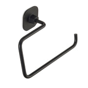 Porta asciugamani ad anello in acciaio inox e cromall Teide di Gedy - Nero Matt by CeramicStore | Lo specialista del tuo bagno