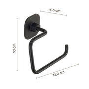 Porta carta igienica in acciaio inox e cromall Teide di Gedy - Nero Matt