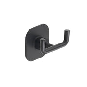 Appendiabiti doppio in acciaio inox e cromall Teide di Gedy - Nero Matt by CeramicStore | Lo specialista del tuo bagno