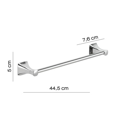 Porta asciugamani 45 cm a muro di Gedy serie Cervino - Cromato by CeramicStore | Lo specialista del tuo bagno
