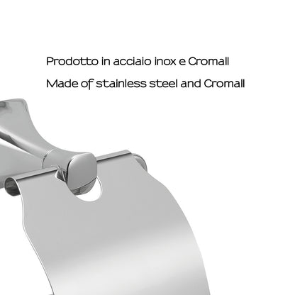 Porta carta igienica coperto a muro di Gedy serie Cervino - Cromato