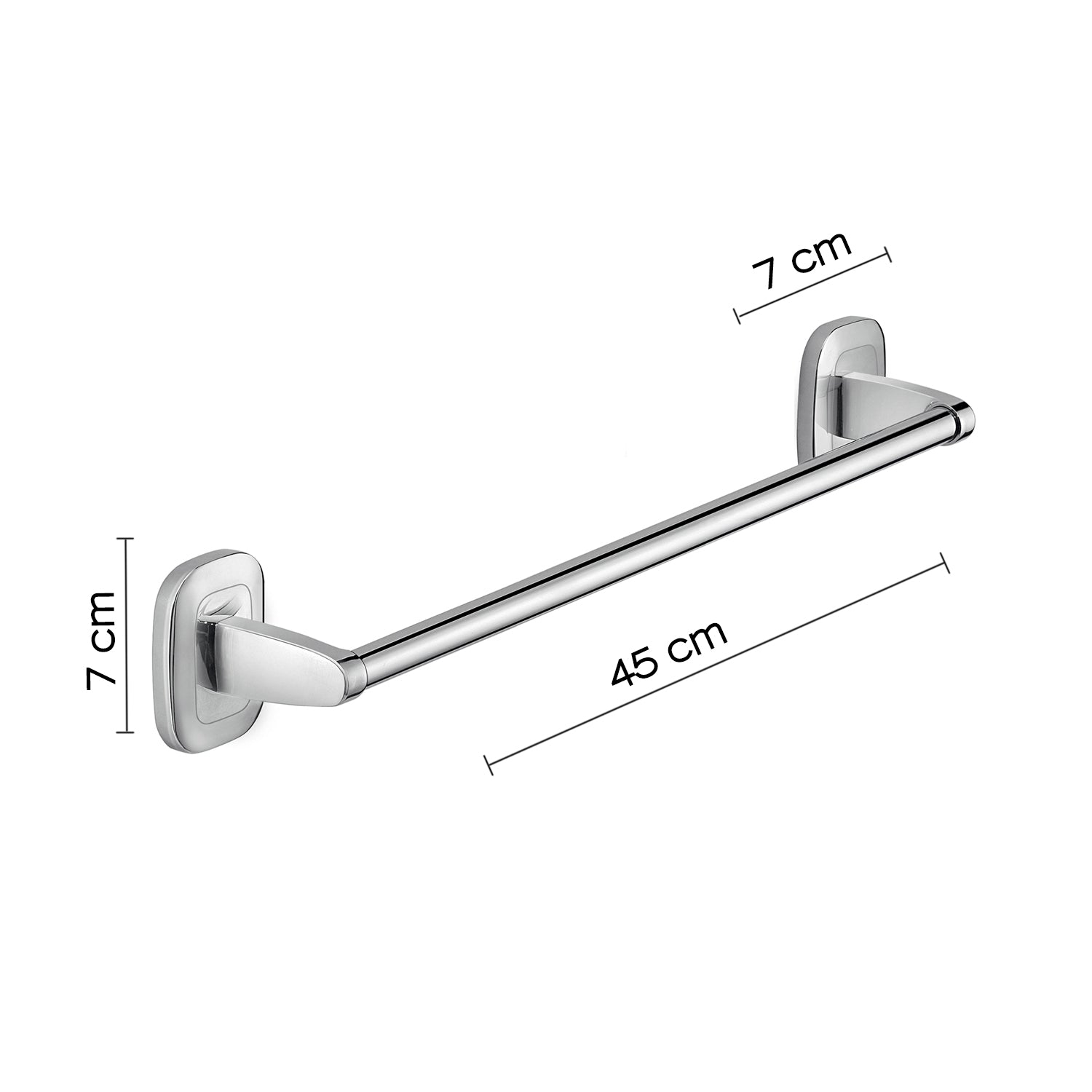 Porta asciugamani 45 cm a parete di Gedy serie Everest - Cromato by CeramicStore | Lo specialista del tuo bagno