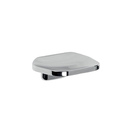Portasapone a muro in alluminio anodizzato di Gedy serie K2 - Cromato by CeramicStore | Lo specialista del tuo bagno