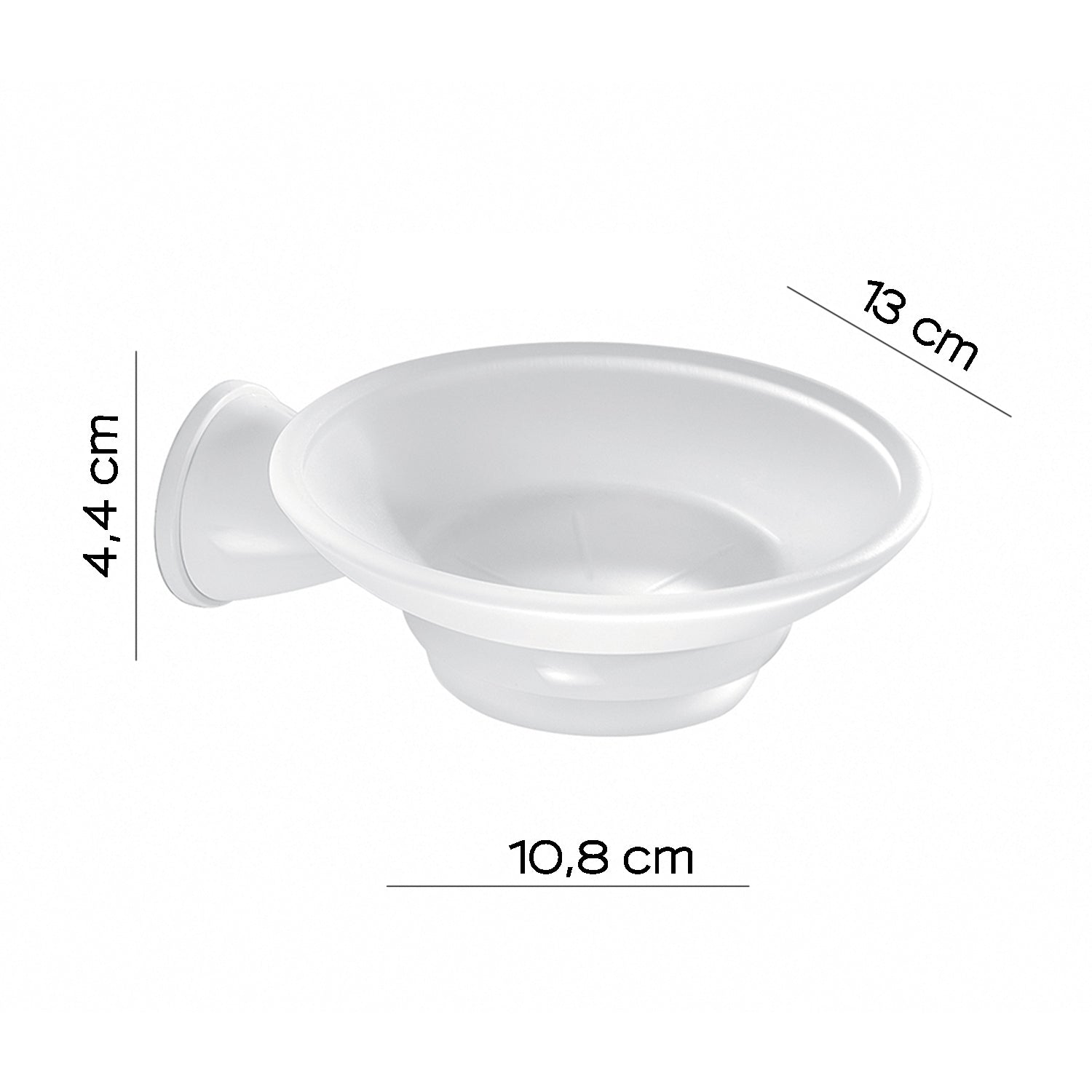 Portasapone in Acciaio Inox Genziana di Gedy - Bianco by CeramicStore | Lo specialista del tuo bagno