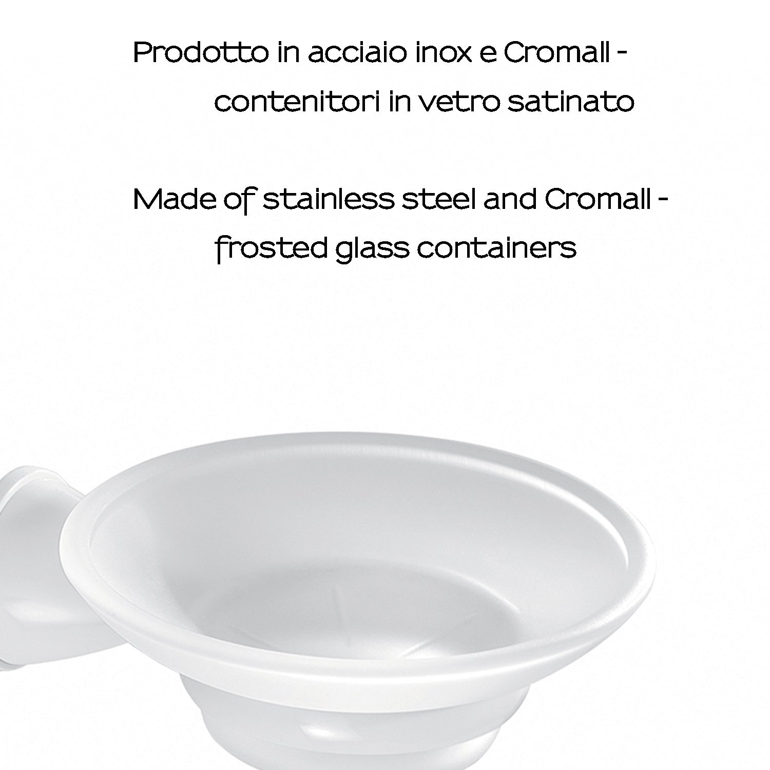 Portasapone in Acciaio Inox Genziana di Gedy - Bianco by CeramicStore | Lo specialista del tuo bagno