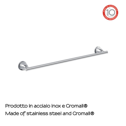 Porta asciugamani 45 cm in Acciaio Inox Genziana di Gedy - Cromato by CeramicStore | Lo specialista del tuo bagno