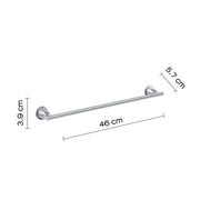 Porta asciugamani 45 cm in Acciaio Inox Genziana di Gedy - Cromato by CeramicStore | Lo specialista del tuo bagno