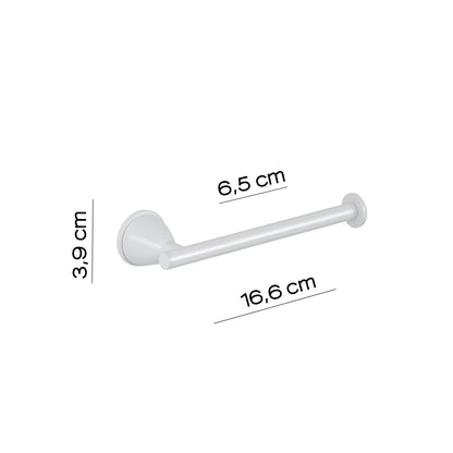 Porta carta igienica in Acciaio Inox Genziana di Gedy - Bianco