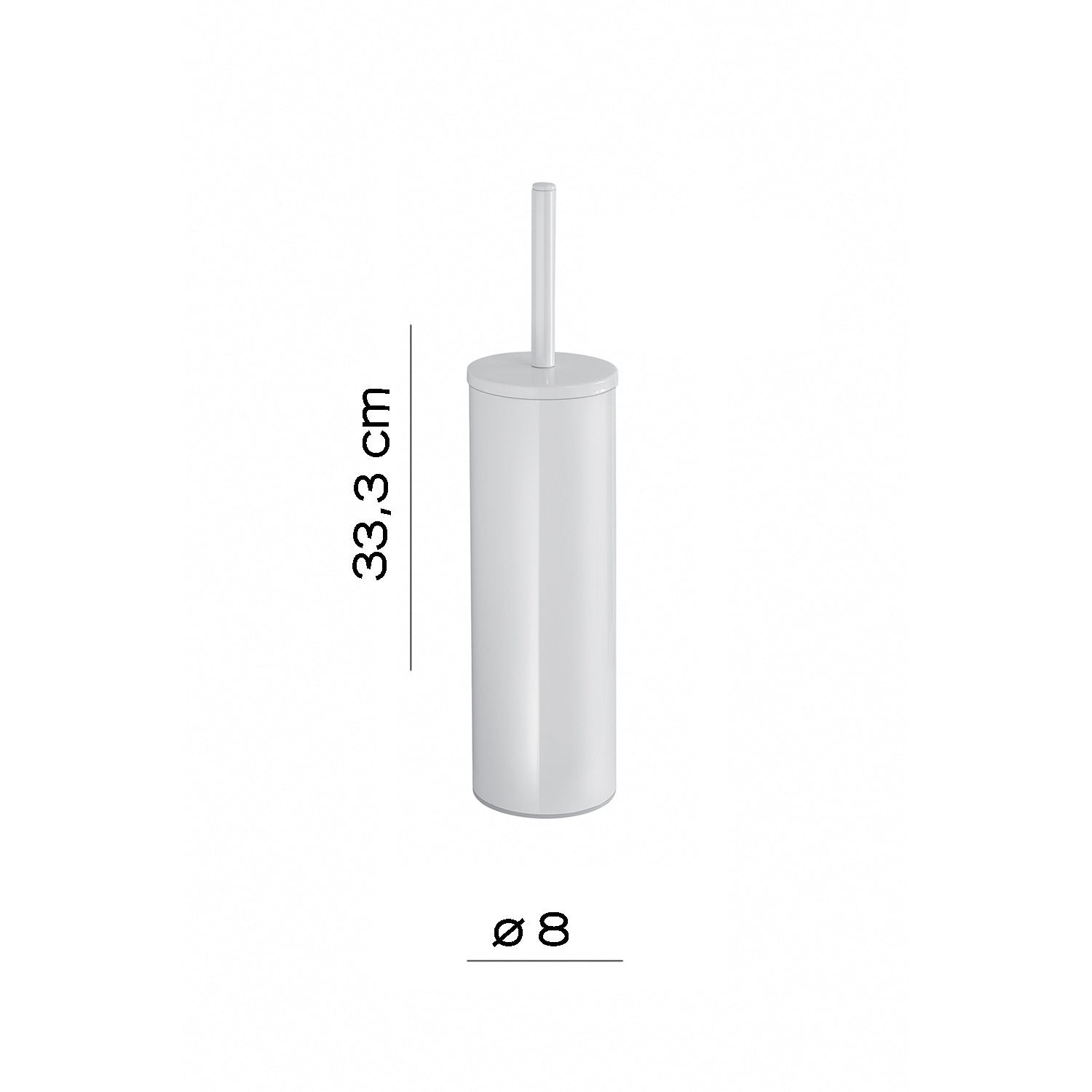 Scopino in Acciaio Inox Genziana di Gedy - Bianco by CeramicStore | Lo specialista del tuo bagno