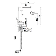 Miscelatore bidet monocomando senza piletta serie Ringo modello RIN131CR cromo Paffoni by CeramicStore | Lo specialista del tuo bagno