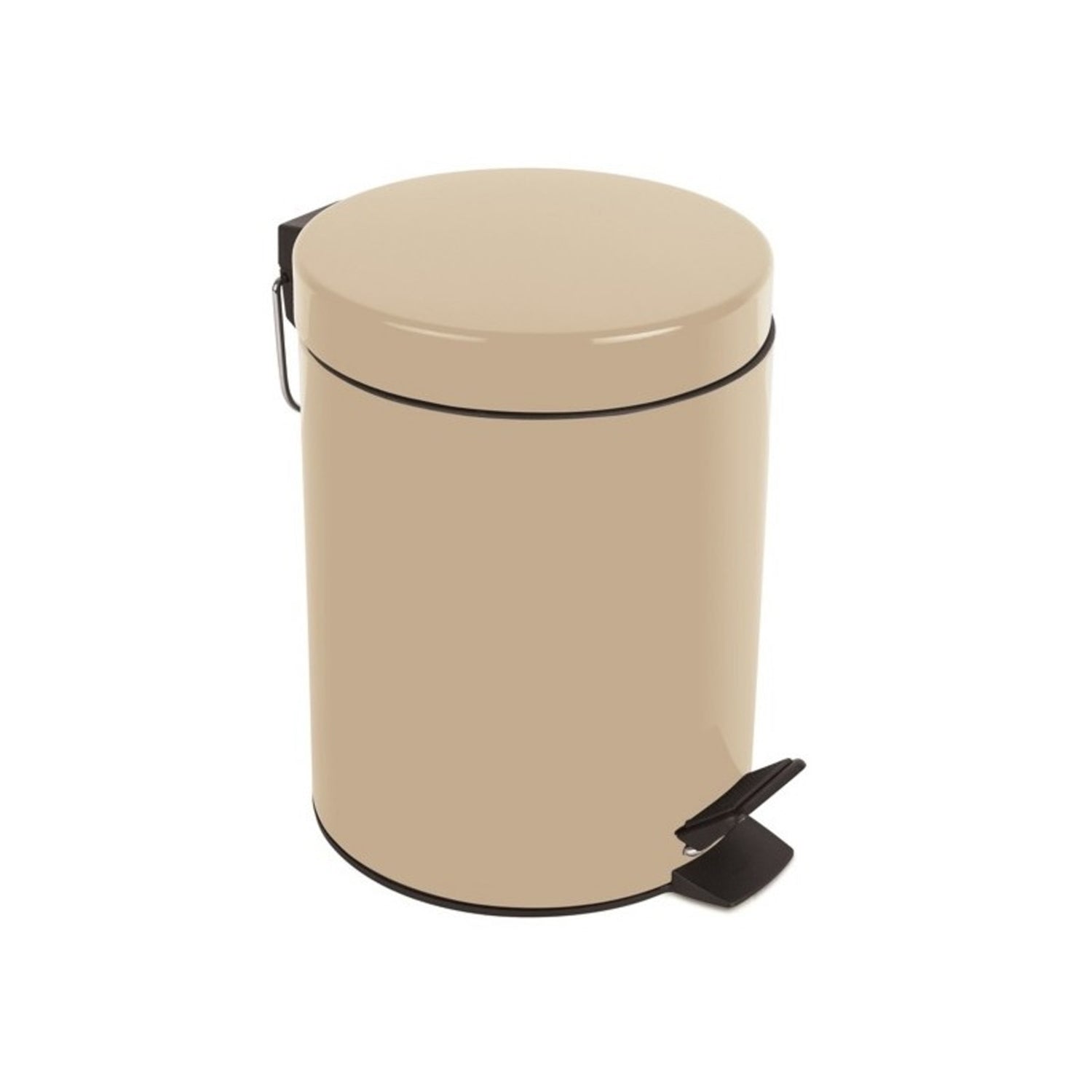 Pattumiera a pedale da 5L in Acciaio modello Sydney - Sabbia by CeramicStore | Lo specialista del tuo bagno
