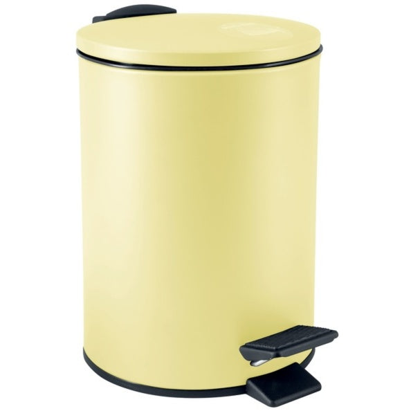 Pattumiera a pedale 5L in Acciaio modello Adelar - Giallo Opaco by CeramicStore | Lo specialista del tuo bagno