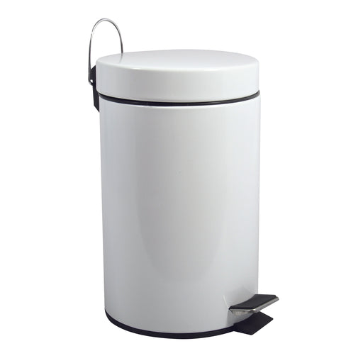 Pattumiera a pedale da 12L in Acciaio Inox modello Unis - Bianco by CeramicStore | Lo specialista del tuo bagno