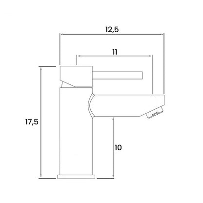 Kit miscelatore lavabo + bidet RubiFlux serie Yarn con scarico clic-clac - Nero Opaco