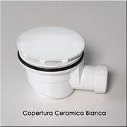 Piletta di scarico Sifonata con copertura in ceramica per piatti doccia Althea by CeramicStore | Lo specialista del tuo bagno