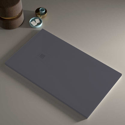 Piatto doccia in resina modello Plus 70x80cm antracite ardesia by CeramicStore | Lo specialista del tuo bagno