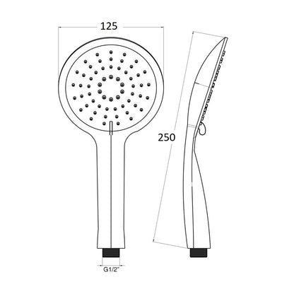 Doccia idromassaggio Smeraldo 3 anticalcare 3 getti by CeramicStore | Lo specialista del tuo bagno