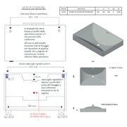 Mobile bagno sospeso cm 100 con lavabo e specchiera modello Mia finitura Olmo Caffà¨/Bianco Lucido by CeramicStore | Lo specialista del tuo bagno
