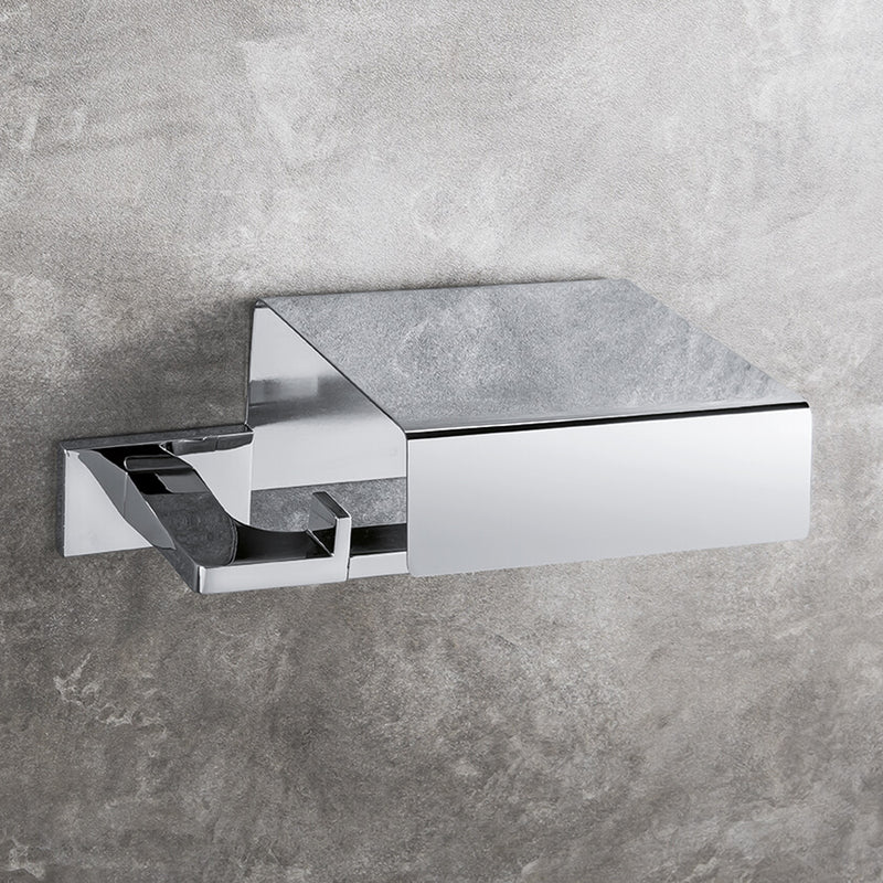 Porta rotolo coperto nero collezione Look  di Colombo Design