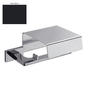 Porta rotolo coperto nero collezione Look  di Colombo Design