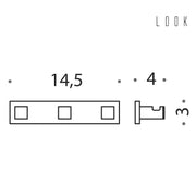 Appenditutto nero opaco collezione Look di Colombo Design by CeramicStore | Lo specialista del tuo bagno