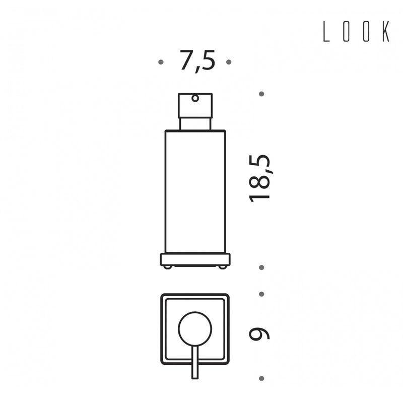 Spandisapone d'appoggio nero opaco collezione Look di Colombo Design by CeramicStore | Lo specialista del tuo bagno